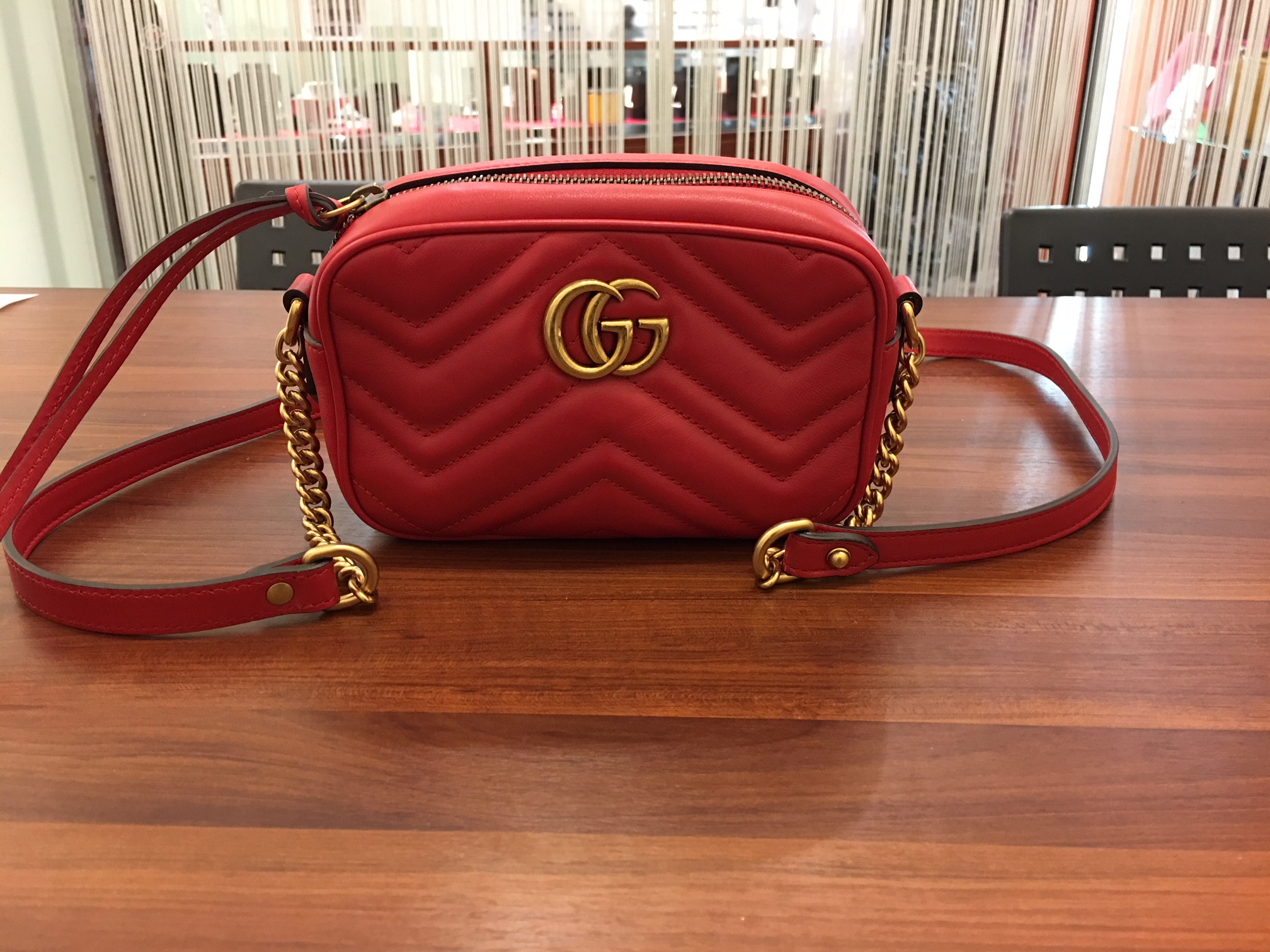 げしました Gucci GGマーモントショルダーバッグの通販 by Marika