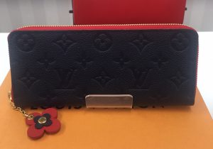 ルイヴィトン　アンプラント　ポルトフォイユクレマンス　長財布　花　マリーヌルージュ　M63920