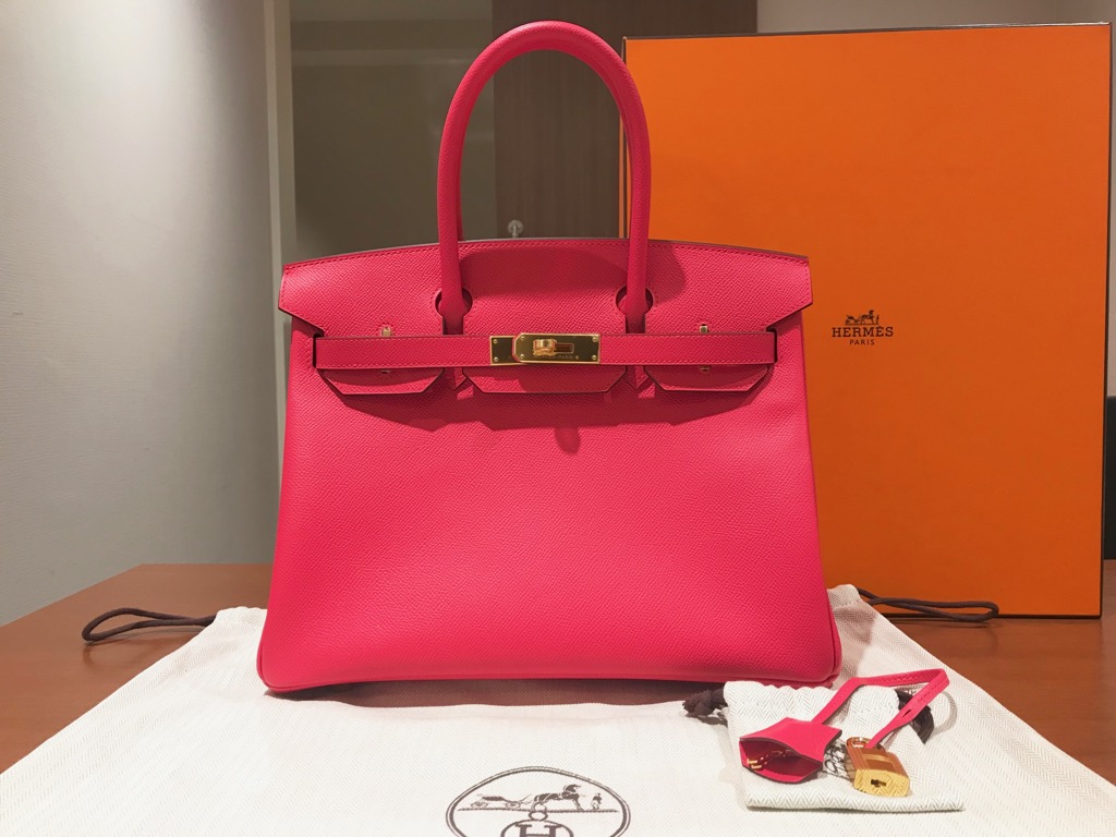 HERMES ピンク バーキン ゴールド金具