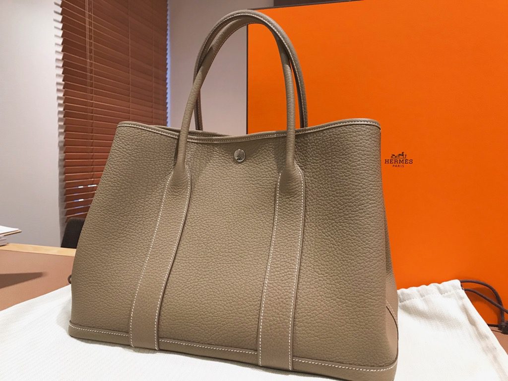 やフチに Hermes PM エトゥープの通販 by ヨリ｜エルメスならラクマ - エルメス ガーデンパーティー ッグインバ