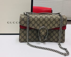 グッチ　GGスプリーム ディオニュソス チェーンショルダーバッグ べージュ　レッド 400249