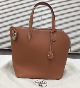 トランザット セーラー　トートバッグ　エバーカラー　ゴールド　シルバー金具