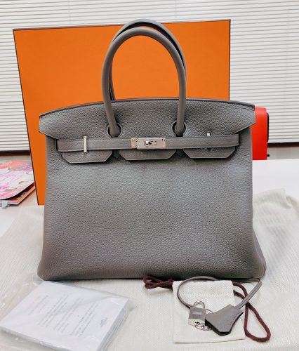 エルメス　エルメス バーキン35　トゴ　エタン　シルバー金具