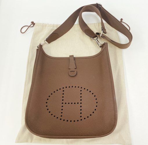 エルメス エブリン 3 PM トリヨンクレマンス カカオ シルバー金具