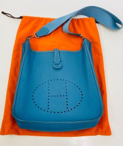 エルメス エブリン2 PM トリヨンクレマンス ブルージーン シルバー金具