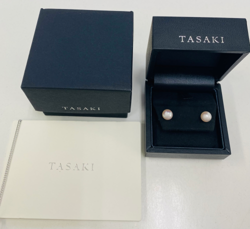 専用支払い①tasaki タサキリファインドリベリオンあこや真珠ピアスK18YG