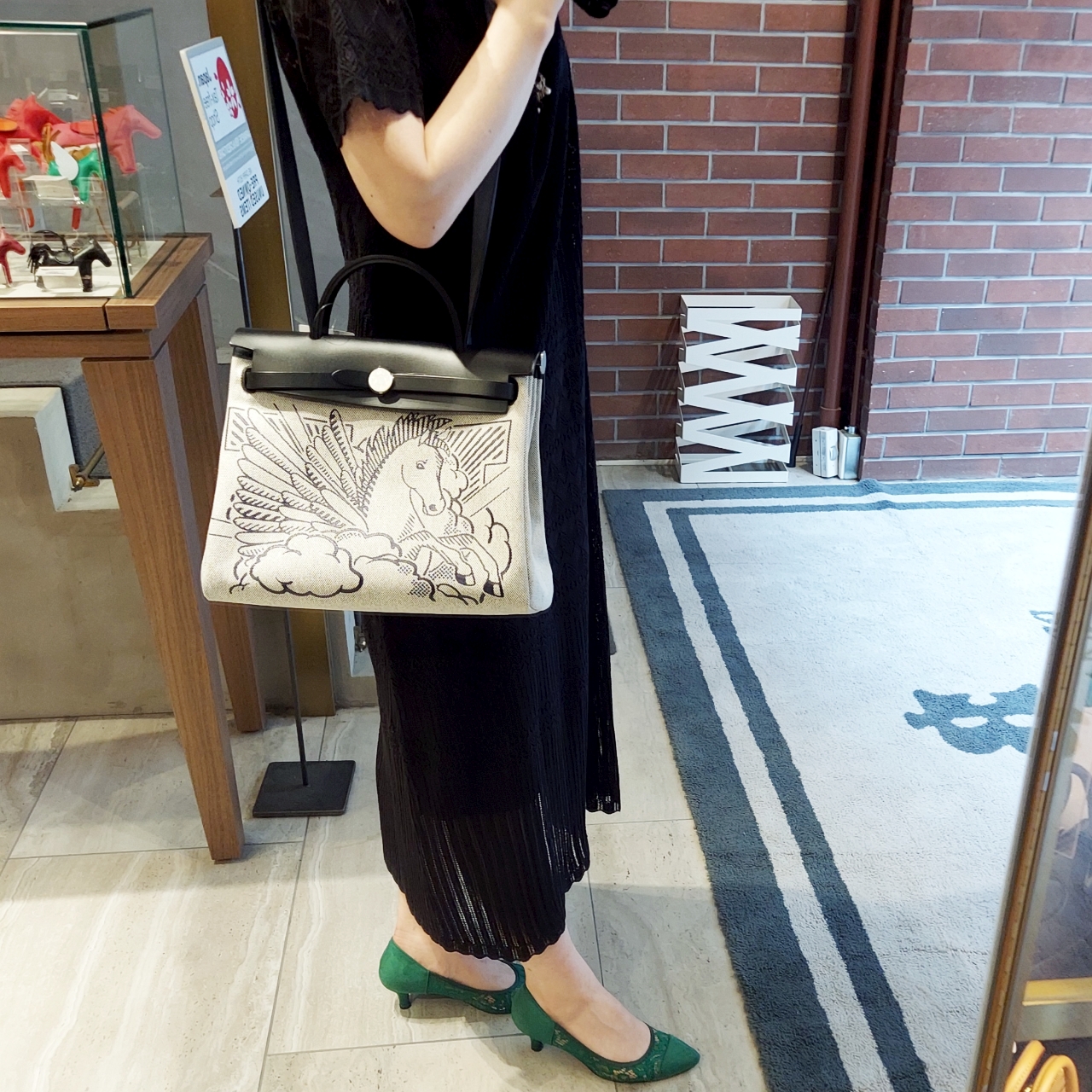 【美品】HERMES  エールバッグジップ31