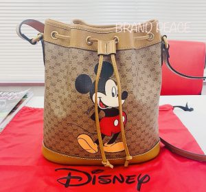 グッチ ディズニーコラボ ミッキー ミニGGスプリーム スモールバケット ショルダー 602691