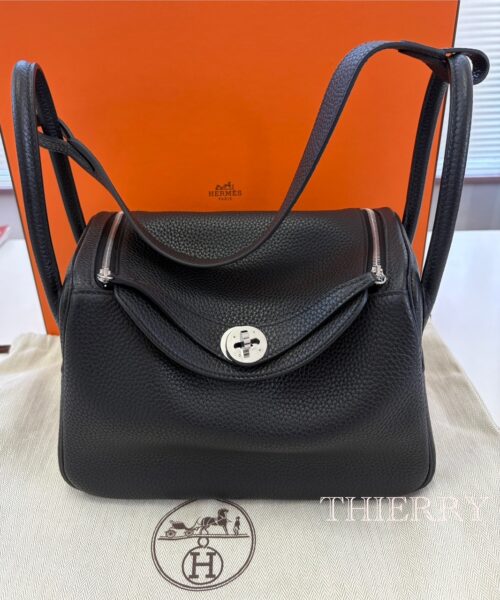 エルメス リンディ 26 トリヨン ブラック シルバー金具 買取