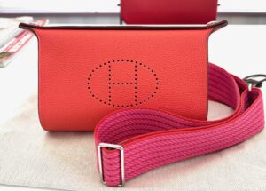 エルメス ヴィドポッシュ ショルダーバッグ トゴ オレンジフィールド