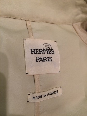 エルメス　ソルド　シルク　トレンチコート エルメスソルドシルクトレンチコート